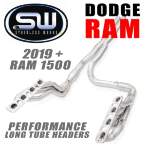 2019 + ram 1500 5.7l hemi long tube header kit by stainless works