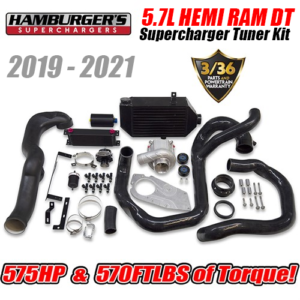 2019 2021 stage i (5.7l) dodge ram dt truck supercharger tuner kit