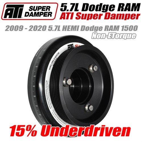 2009 2020 dodge ram 1500 5.7l hemi super damper 15 percent underdriven by ati 2009 2020 dodge ram 1500 5.7l hemi super damper 15 percent underdriven by ati
