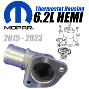 2015 2023 6.2l hemi thermostat housing by mopar 68185117ac