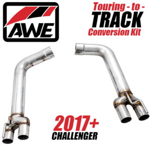 2017+ challenger hemi awe touring to track conversion kit for quad tips by awe
